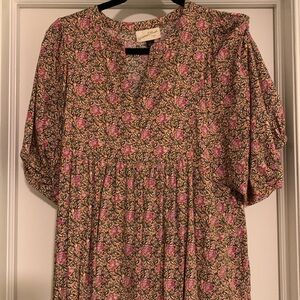 Universal thread block print max dress